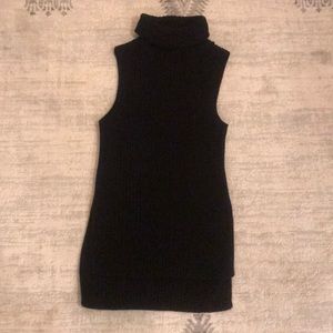 Size small Kensie black ribbed turtleneck tank top